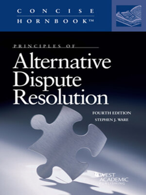 cover image of Principles of Alternative Dispute Resolution